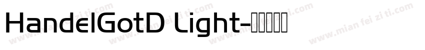 HandelGotD Light字体转换